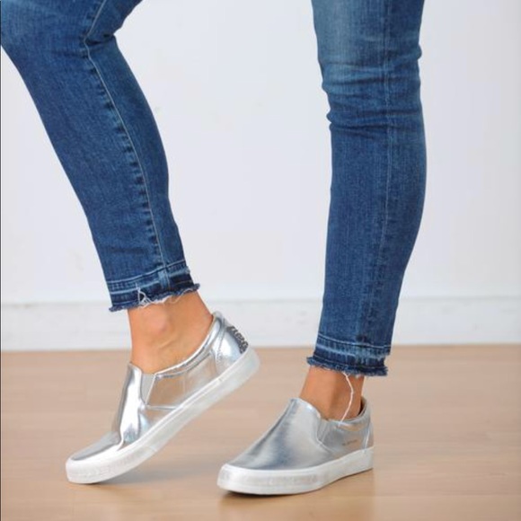 Vintage Havana Shoes - Vintage Havana Silver slide on sneaker